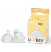 Klean Kanteen Baby Bottle Teat Nipple MEDIUM FLOW 2 Pack 